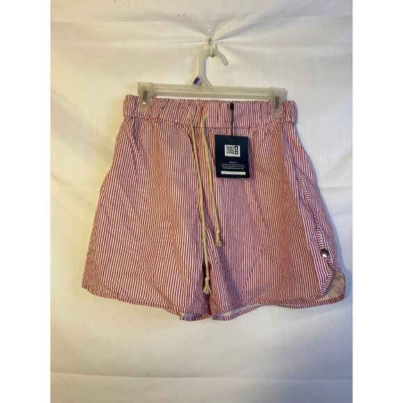 Just Fashion Now Red Stripe Shorts Womens Size Large L New NWT - Picture 1 of 3